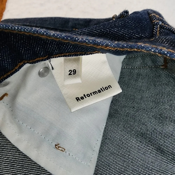 Reformation Brooke High Straight Zip Jeans in Volta - Picture 4 of 10